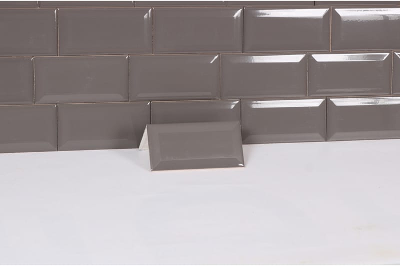 Veggflis Metro Dark Grey 7,5x15 - Veggfliser & gulvfliser - Veggfliser - Fasettveggfliser
