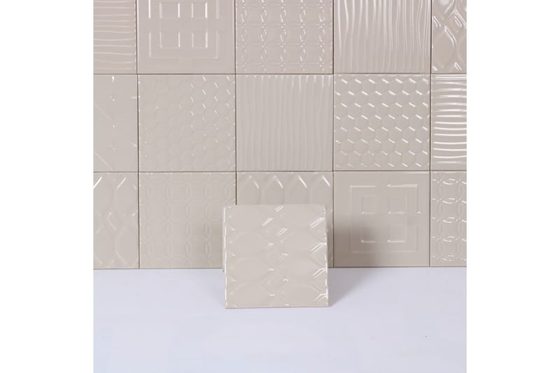 Veggflis Grey Patchwork 15x15 - Veggfliser & gulvfliser - Veggfliser - Mønstrede veggfliser