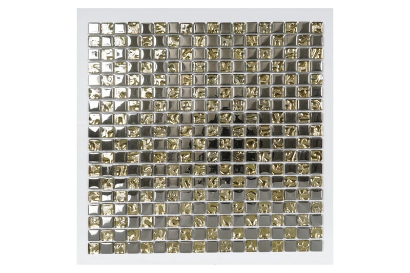Krystallmosaikk Silver And Gold 30X30 - Veggfliser & gulvfliser - Mosaikk - Stavmosaikk