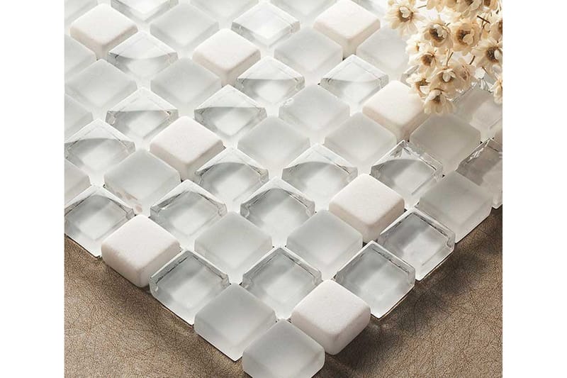Krystallmosaikk Snow Stone 30X30 - Veggfliser & gulvfliser - Mosaikk - Krystallmosaikk