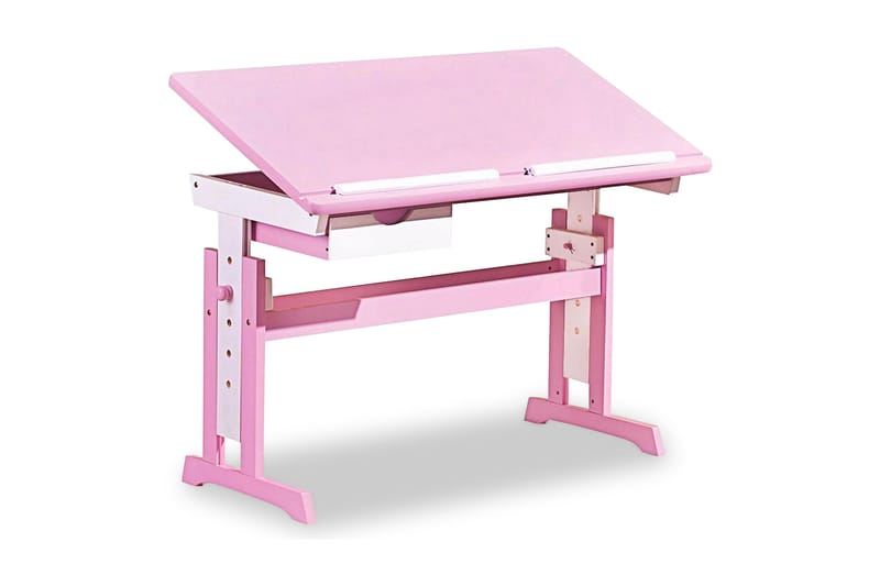 Dreyfus Skrivebord Barn - Rosa/Hvit - Møbler - Barnemøbler - Barnebord - Skrivebord barn