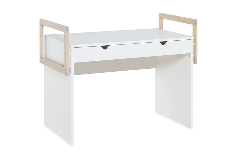 Stige Skrivebord 120 cm Hvit/Tre/Natur - Hvit/Tre/natur - Møbler - Bord - Kontorbord - Skrivebord