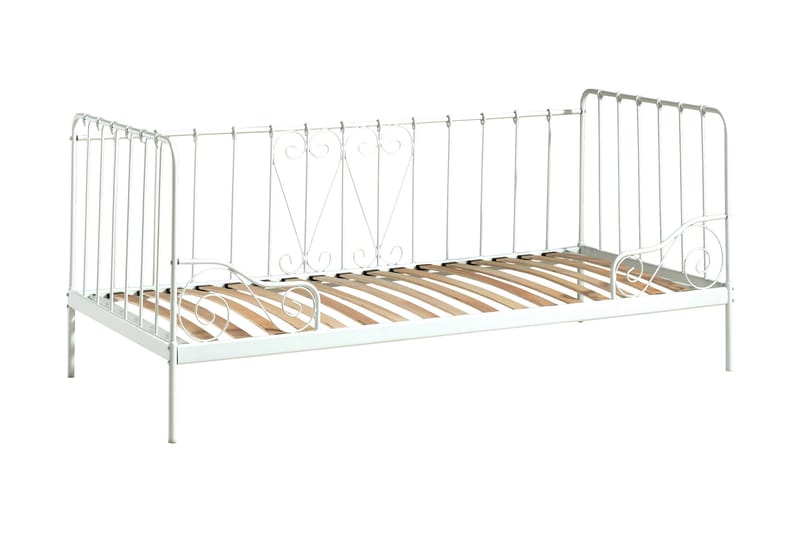 Hvattjom seng 90x200 cm - Hvit - Møbler - Barnemøbler - Barneseng & Juniorseng