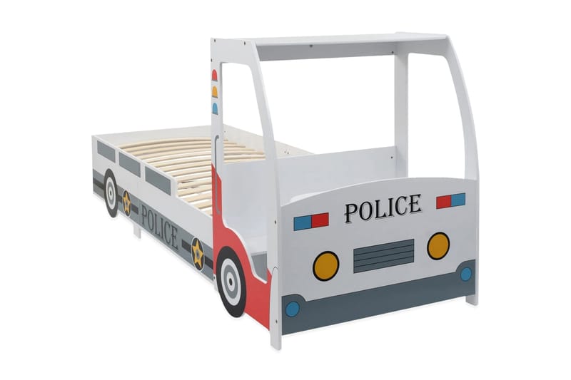 Politibil barneseng med skrivebord 90x200 cm - Møbler - Bord - Kontorbord - Skrivebord
