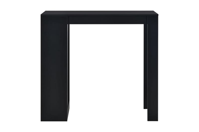 Barbord med hylle svart 110x50x103 cm - Møbler - Bord - Barbord & ståbord