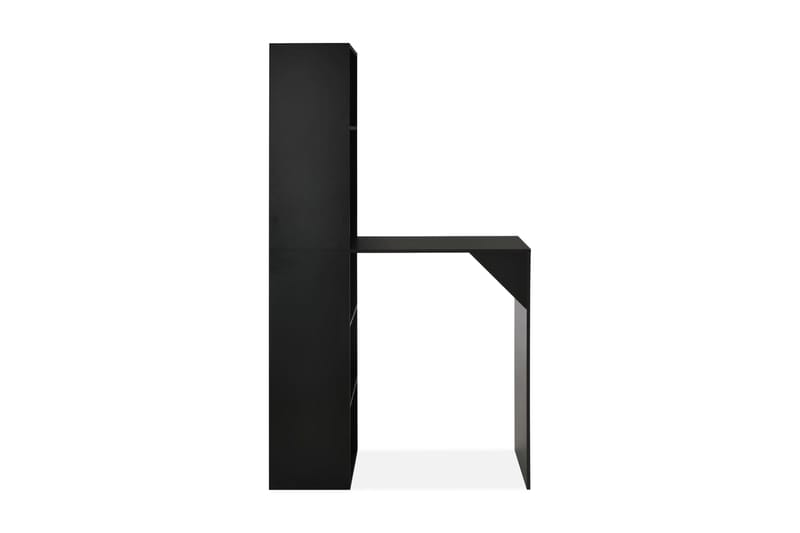 Barbord med skap 115x59x200 cm svart - Svart - Oppbevaring - Kjøkkenøyer