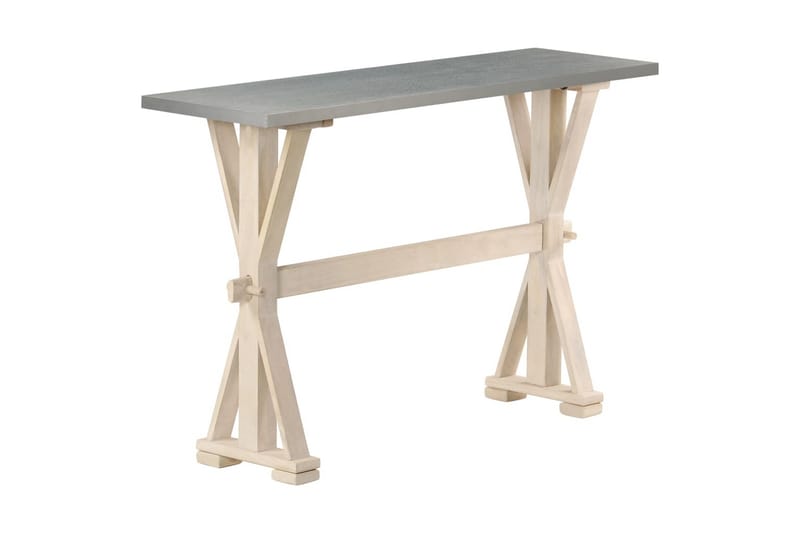 Konsollbord med sinktopp 118x35x76 cm heltre mango - Møbler - Bord - Bordtilbehør - Bordben