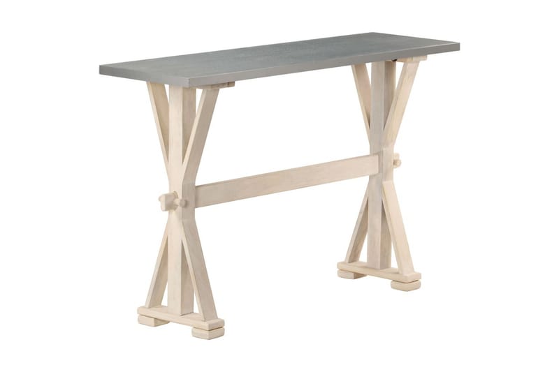 Konsollbord med sinktopp 118x35x76 cm heltre mango - Møbler - Bord - Bordtilbehør - Bordben