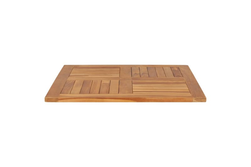 Bordplate heltre teak kvadratisk 80x80x2,5 cm - Møbler - Bord - Bordtilbehør - Bordplate