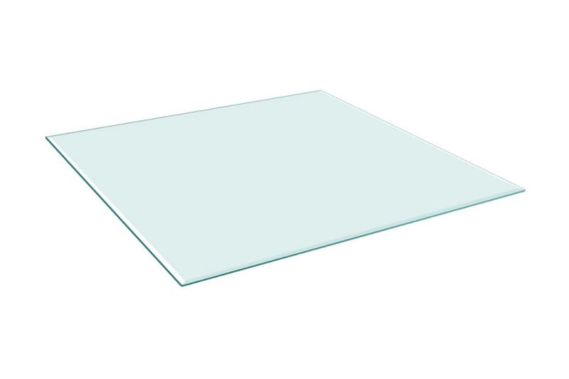 Bordplate Herdet Glass Firkantet 700x700 mm - Møbler - Bord - Bordtilbehør - Bordplate