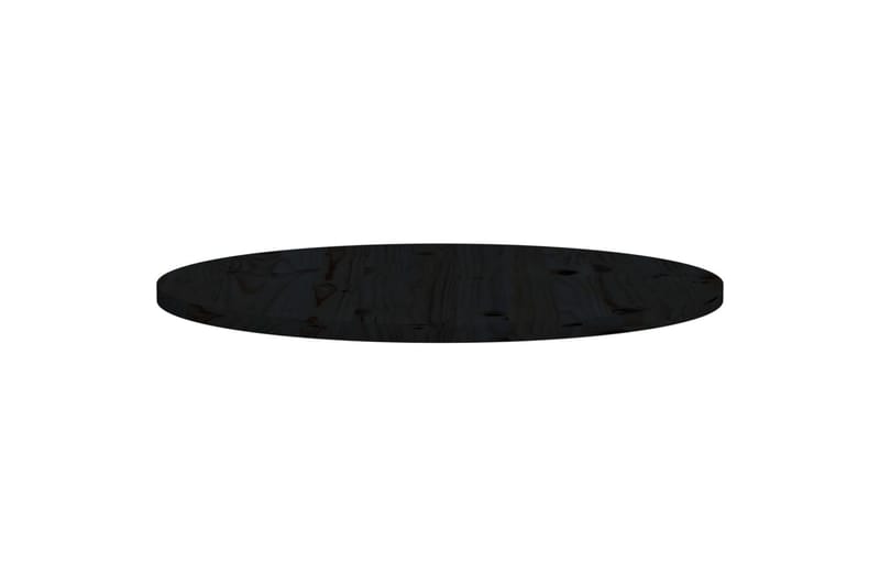 Bordplate svart 80x2,5 cm heltre furu - Svart - Møbler - Bord - Bordtilbehør - Bordplate