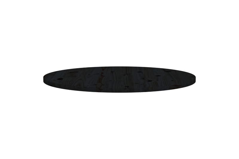 Bordplate svart 90x2,5 cm heltre furu - Svart - Møbler - Bord - Bordtilbehør - Bordplate