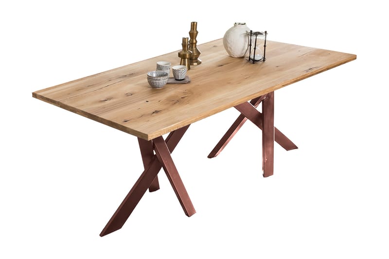 Laikera Bordplate 200x100 cm - Eik/Brun - Møbler - Bord - Spisebord & kjøkkenbord