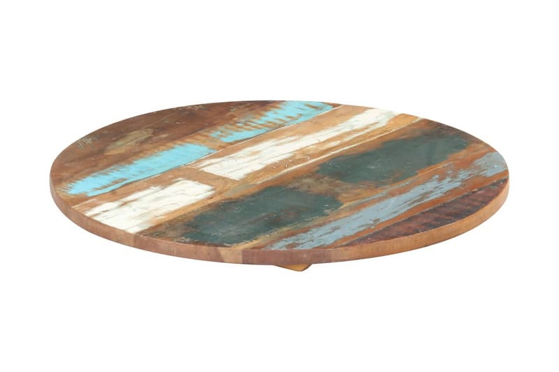 Rund bordplate 70 cm 25-27 mm gjenvunnet heltre - Møbler - Bord - Bordtilbehør - Bordplate
