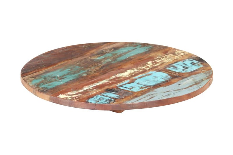Rund bordplate 70 cm 25-27 mm gjenvunnet heltre - Møbler - Bord - Bordtilbehør - Bordplate
