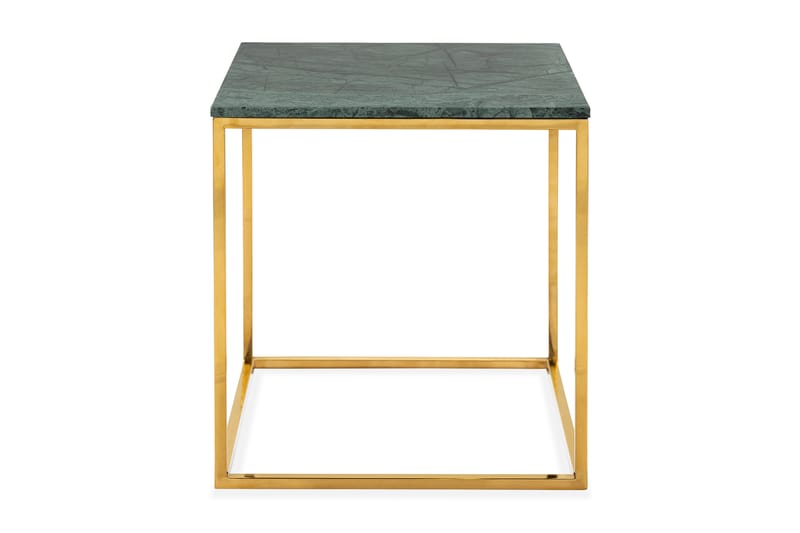 Carrie Sidebord 50 cm Marmor - Grønn/Messing - Møbler - Bord - Avlastningsbord - Brettbord og småbord