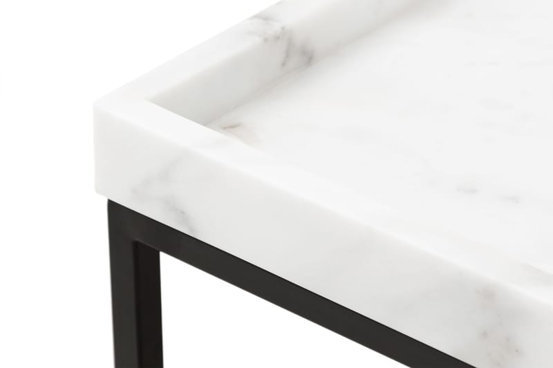 Kungshult Sidebord 60 cm - Hvit/Svart - Møbler - Bord - Avlastningsbord - Brettbord og småbord