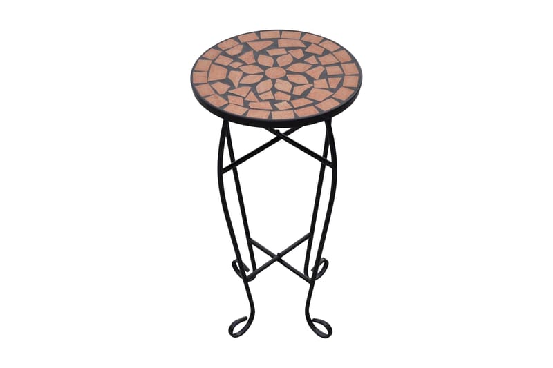 Mosaikk Sidebord Plantebord Terracotta - Møbler - Bord - Konsollbord & avlastningsbord - Lampebord &