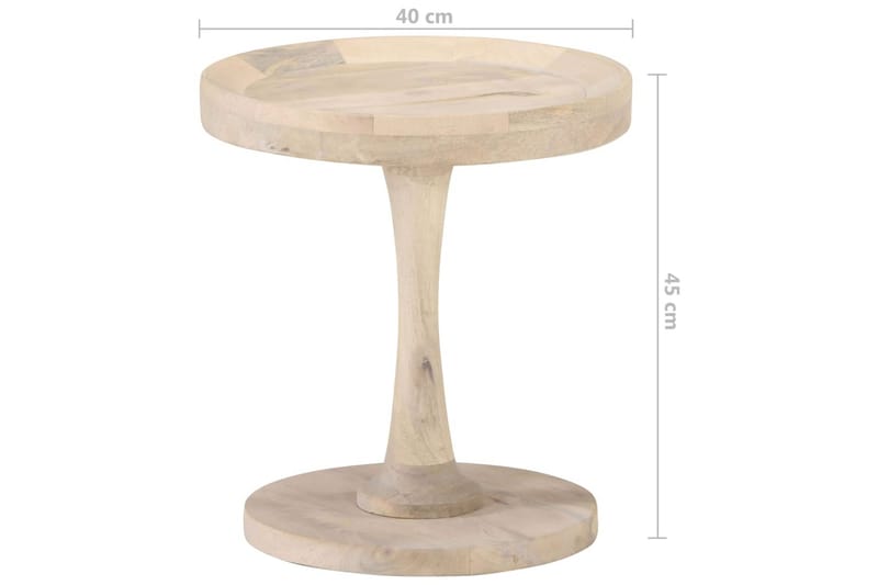 Sidebord Ø40x45 cm heltre mango - Brun - Møbler - Bord - Avlastningsbord - Brettbord og småbord
