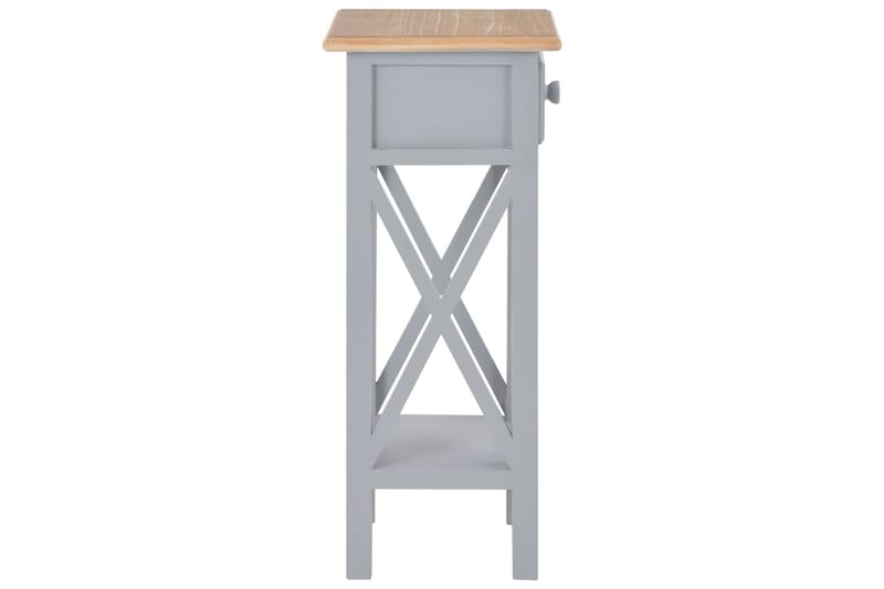 Sidebord grå 27x27x65,5 cm tre - Møbler - Bord - Avlastningsbord - Brettbord og småbord