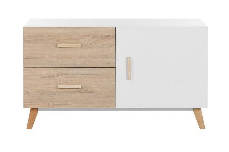 Skjenk Hvit/ lyst tre FILI - Tre / Natur - Møbler - Bord - Avlastningsbord - Brettbord og småbord