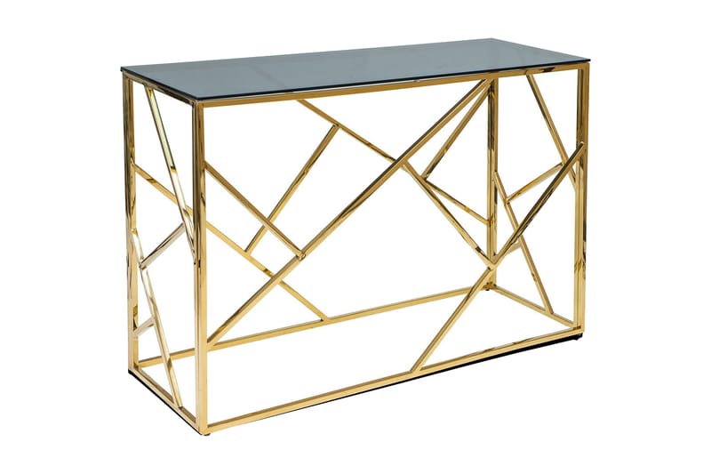 Escadan Konsollbord 120 cm - Glass/Gull - Møbler - Bord - Kontorbord - Skrivebord