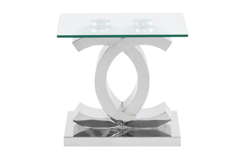Frykman Avlastningsbord 50 cm - Rustfritt stål /Glass - Møbler - Bord - Konsollbord & avlastningsbord - Gangbord