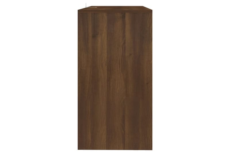 Konsollbord brun eik 89x41x76,5 cm stål - Brun - Møbler - Bord - Konsollbord & avlastningsbord - Konsollbord