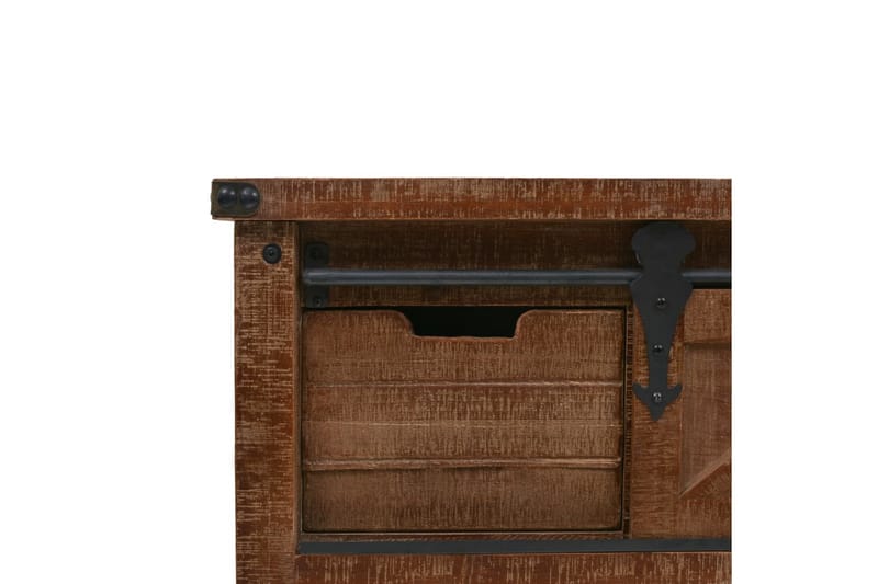 Konsollbord heltre gran 131x35,5x75 cm brun - Møbler - Bord - Avlastningsbord - Konsollbord
