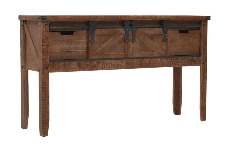 Konsollbord heltre gran 131x35,5x75 cm brun - Møbler - Bord - Avlastningsbord - Konsollbord