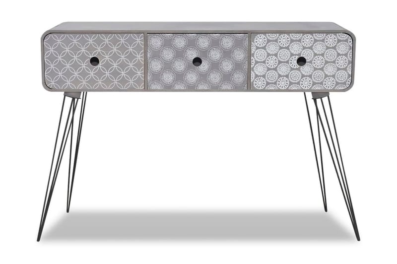 Konsollbord med 3 skuffer grå - Grå - Møbler - Bord - Avlastningsbord - Gangbord