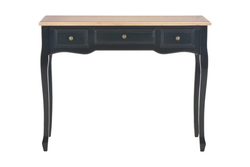 Konsollbord med 3 skuffer svart - Møbler - Bord - Konsollbord & avlastningsbord - Konsollbord