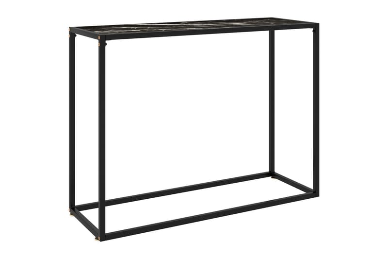 Konsollbord svart 100x35x75 cm herdet glass - Svart - Møbler - Bord - Avlastningsbord - Konsollbord
