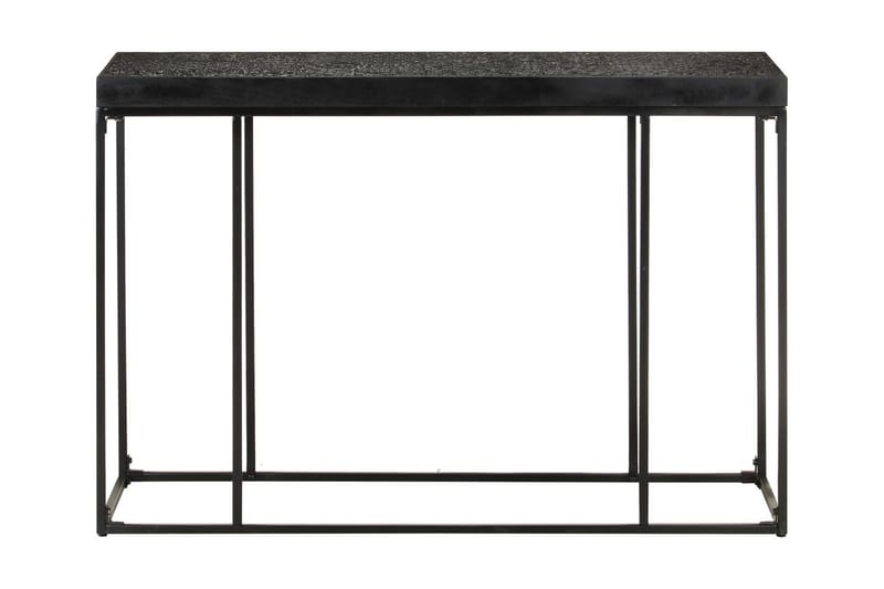 Konsollbord svart 110x35x76 cm heltre akasie og mango - Svart - Møbler - Bord - Konsollbord & avlastningsbord - Konsollbord