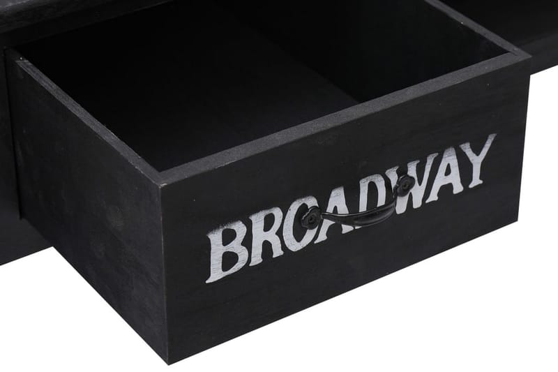 Konsollbord svart 110x45x76 cm tre - Svart - Møbler - Bord - Konsollbord & avlastningsbord - Konsollbord