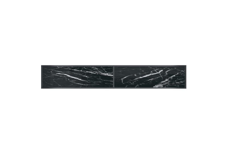 Konsollbord svart 220x35x75,5 cm herdet glass - Svart - Møbler - Bord - Avlastningsbord - Konsollbord