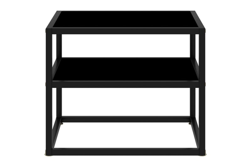 Konsollbord svart 50x40x40 cm herdet glass - Svart - Møbler - Bord - Avlastningsbord - Konsollbord