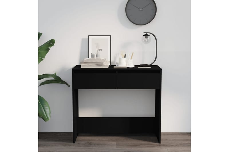 Konsollbord svart 89x41x76,5 cm stål - Svart - Møbler - Bord - Avlastningsbord - Konsollbord