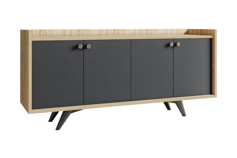 Qeleddun Avlastningsbord 150 cm - Antrasitt/Natur - Møbler - Bord - Konsollbord & avlastningsbord - Konsollbord