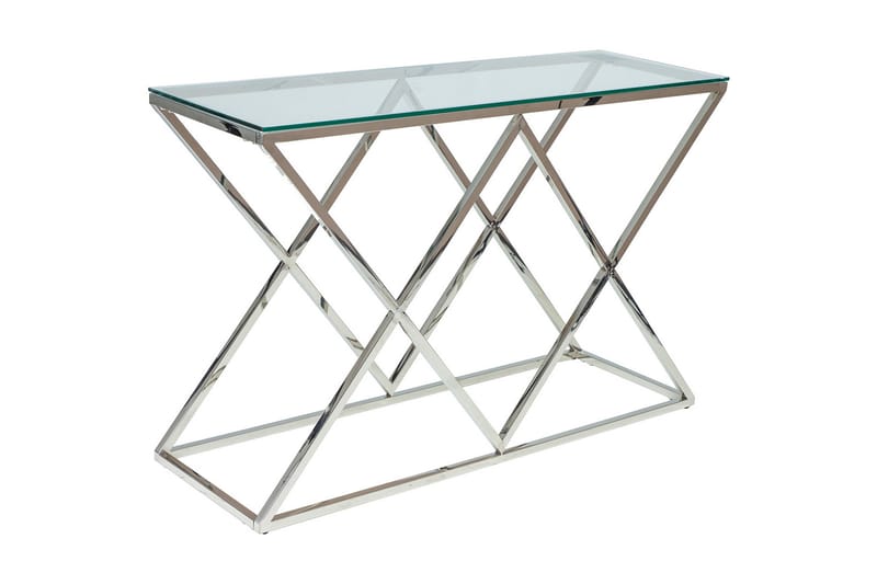Zegna Konsollbord 120 cm - Glass/Sølv - Møbler - Bord - Avlastningsbord - Konsollbord