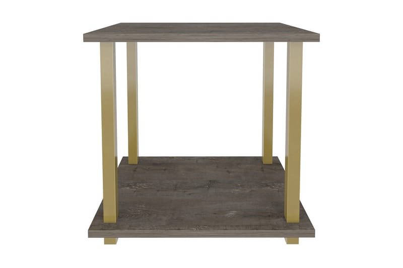 Andifli Sidebord 35x48,2x44,6 cm - Gull/Antrasitt - Møbler - Bord - Avlastningsbord - Brettbord og småbord