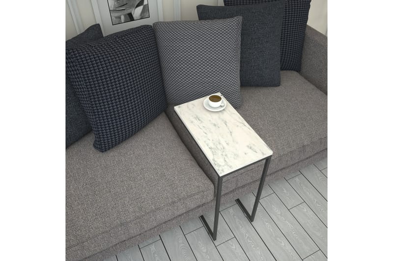 Maddeson Side Avlastningsbord 46 cm - Svart / Hvit - Møbler - Bord - Konsollbord & avlastningsbord - Lampebord &
