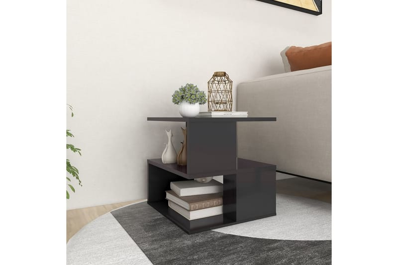 Sidebord grå 40x40x40 cm sponplate - Grå - Møbler - Bord - Konsollbord & avlastningsbord - Lampebord &