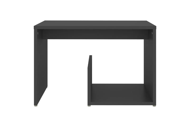 Sidebord grå 59x36x38 cm sponplate - Grå - Møbler - Bord - Konsollbord & avlastningsbord - Lampebord &