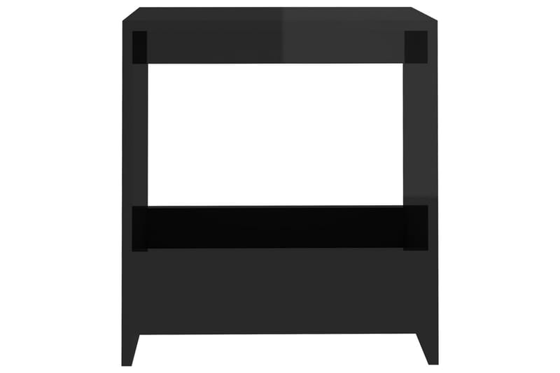 Sidebord høyglans svart 50x26x50 cm sponplate - Svart - Møbler - Bord - Avlastningsbord - Lampebord & sidebord