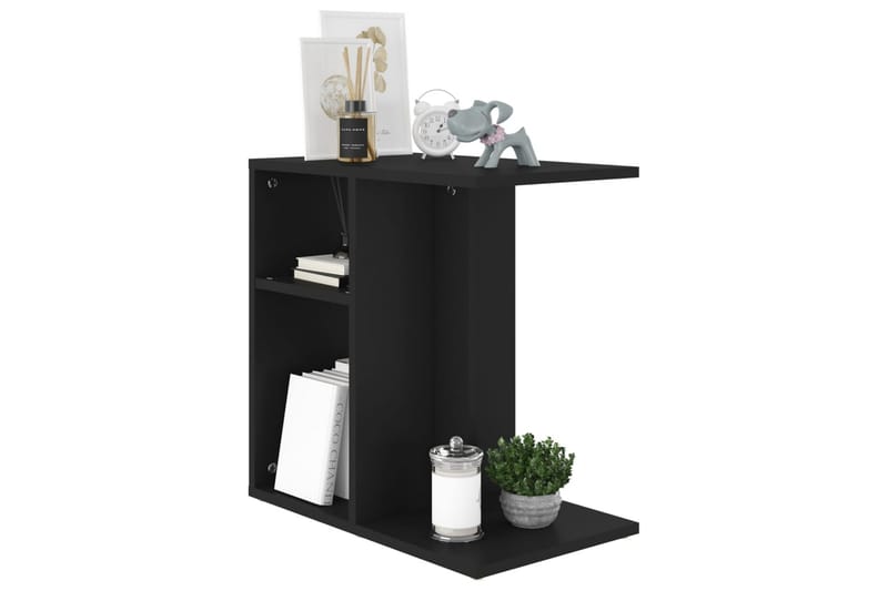 Sidebord svart 50x30x50 cm sponplate - Svart - Møbler - Bord - Avlastningsbord - Lampebord & sidebord