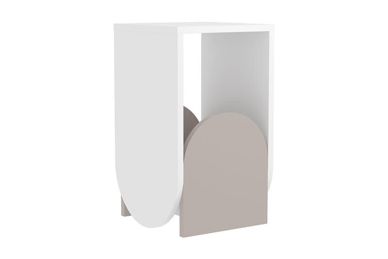 Timnath Sidebord 32 cm - Hvit / Beige / Lysebrun - Møbler - Bord - Avlastningsbord - Brettbord og småbord