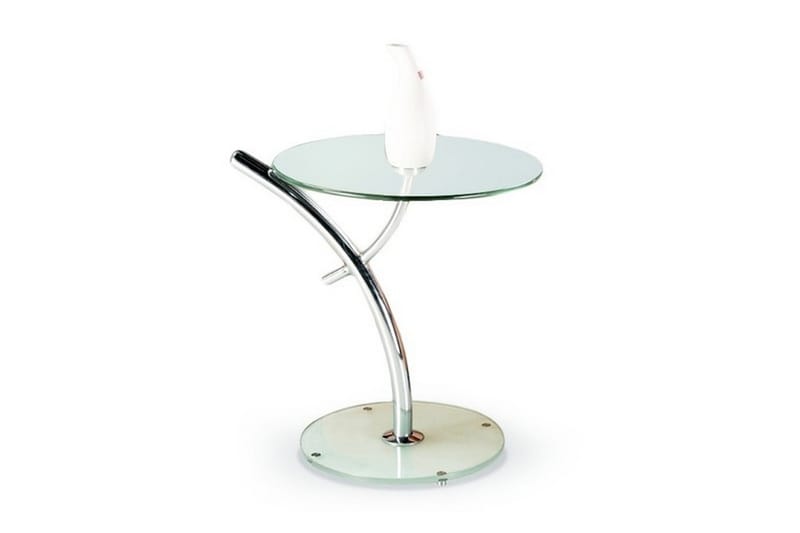Werman Sidebord 50 cm Rundt - Glass - Møbler - Bord - Avlastningsbord - Brettbord og småbord