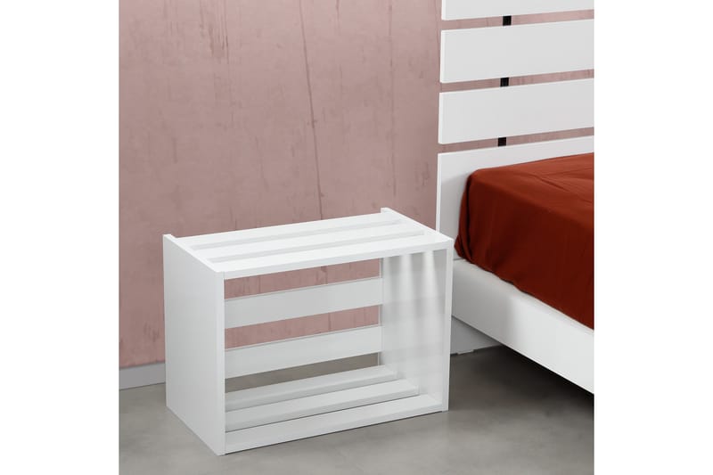 Comfortale Nattbord 60 cm - Hvit - Møbler - Bord - Konsollbord & avlastningsbord - Sengebord & nattbord