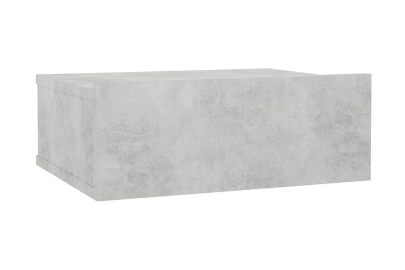 Flytende nattbord betonggrå 40x30x15 cm sponplate - Møbler - Bord - Konsollbord & avlastningsbord - Sengebord & nattbord